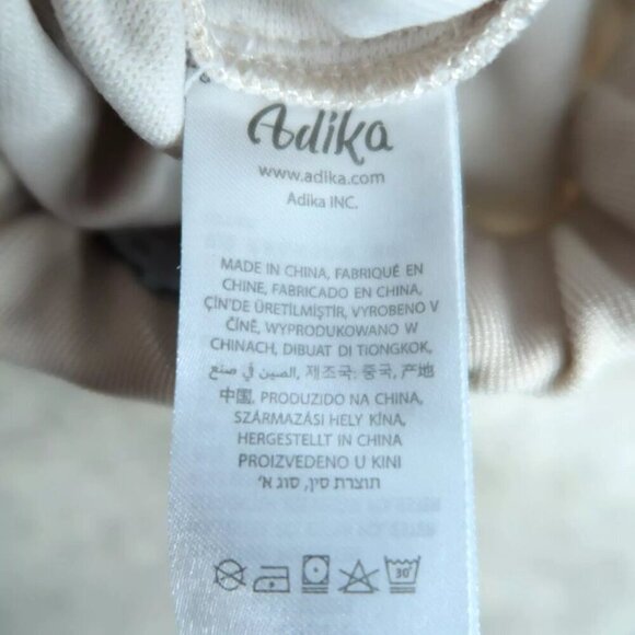 Adika Slit Bottom Panta Pull On Beige Tan Slim Stretch Polyester Women's Small - Picture 7 of 8